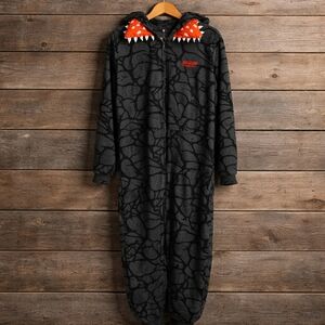 Black and Red Dinosaur Onesie